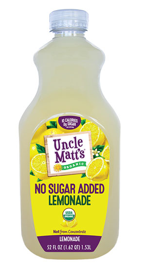 52 oz No Sugar Added Lemonade - Uncle Matt's Organic