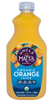Uncle Matt's Organic Orange Juice with Calcium & Vitamin D