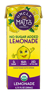 Kids No Sugar Added Lemonade Juice Box