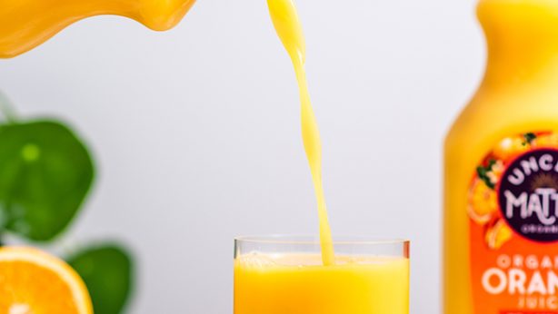 Pouring Orange Juice