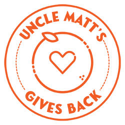 Uncle Matt's Gives Back Logo Image