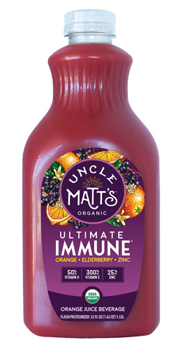 Uncle Matt's Organic Orange Juice with Turmeric and Probiotics