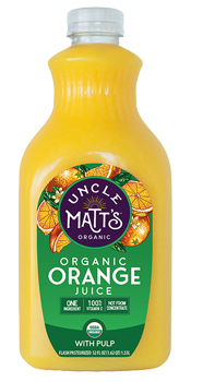 uncle matt's orange juice with pulp