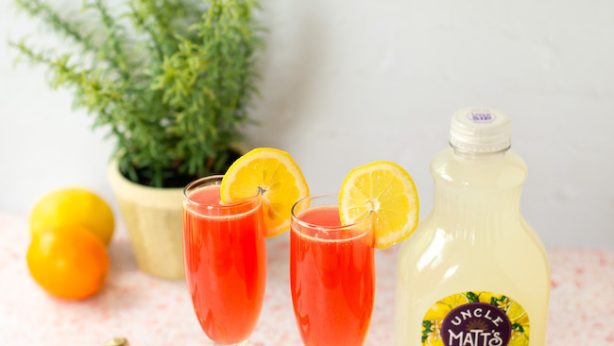 Blood Orange Lemonade Mimosas