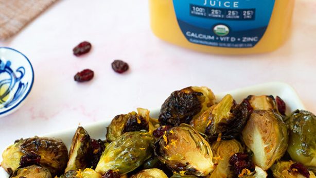 Cranberry Orange Brussels sprouts